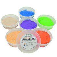 Fabrication Enterprises 10-3936 Val-U-Putty Exercise Putty, 6 Piece Set, 6 oz.