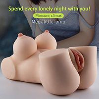 SwetDada 1.7KG Do-ll Realistic-Pussyfoot Pocket Men 3D Female Torso Life 3 in 1 Male Love Trainer Toy Love-Doles with Size TPE Silicone Cup