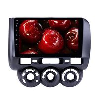 9 inch Car Radio MP5 Multimedia Player Quad Core Android 8.1 System GPS Bluetooth for Honda Jazz Manual AC 2002-2008