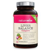 NatureWise Liver Cleanse Premium Detox (2 Month Supply) Advanced Triple Formula Liver Detoxifier, Regenerator, and Protector - Natural Herbal Supplements, Milk Thistle, Turmeric Curcumin [120 Count]