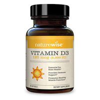 NatureWise Vitamin D3 5,000 IU (3 Month Supply) for Healthy Muscle Function, Bone Health, and Immune Support Non-GMO in Cold-Pressed Organic Olive Oil Gluten-Free (Packaging May Vary) [90 Count]