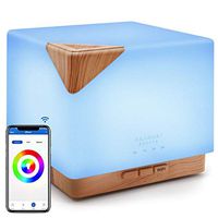 ASAKUKI Smart Wi-Fi Essential Oil Diffuser- App Control Compatible with Alexa, 700ml Aroma Humidifier for Relaxing Atmosphere in Bedroom and Office-Better Sleeping&Breathing