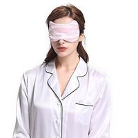 LilySilk 100% Pure Silk Filled Sleep Eye Mask with Cat Pattern Cute Luxury Embroidery Natural Light Plum