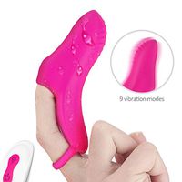 Portable Finger Wearable Vibranting Massage Kit for Woman Mini G Spotter Toys Easy to Carry 9 Speed Realisti Novelty G S-Po-tter Sucking Rabbit Vibebrator Toy for Women&Couples Waterproof Quiet