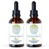 Hawthorn Berry A120(2pcs) Alcohol Herbal Extract Tincture, Super-Concentrated Organic Hawthorn Berry (Crataegus spp.) Dried Berry (2x4 fl oz)