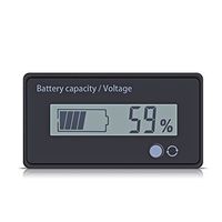 fosa 12V Lead Acid Battery Fuel Gauge Voltameter Indicator Meter LCD Screen with Buckle