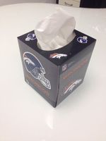 Denver Broncos Tissue Cube
