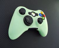One Piece 1x FOR Xbox 360 Remote Controller Silicon Protective Skin Case Cover -Light Green Color