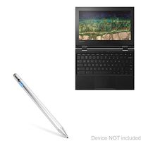 Lenovo 500e Chromebook (11.6 in) Stylus Pen, BoxWave [AccuPoint Active Stylus] Electronic Stylus with Ultra Fine Tip for Lenovo 500e Chromebook (11.6 in) - Metallic Silver