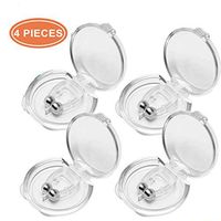 Anti Snoring Devices Clips, Snoring Solution Snore Stopper Magnetic Silicone Nose Vents Snore Nasal Dilators Snore Reducing Sleep Aids for Ease Breathing 4 Set Clear