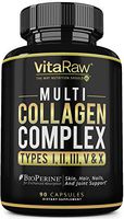 Collagen Pills - Multi Collagen Supplements (Types I, II, III, V & X) Collagen Peptides Pills for Hair, Skin & Joints - Hydrolyzed Collagen Protein Powder (Colageno) Collagen Capsules for Women & Men