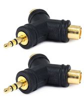 FYL 2x Audio Splitter 1 Stereo 3.5mm Aux Male Plug to 2 RCA Female Jack Y Adapter