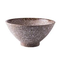 Bowl Bowls Dishware Creative Ramen Bowl Japanese Ceramic Bowl Large Soup Bowl Household Black Dessert Bowl 7 inch Mixing Bowl High Bottom Salad Bowl for kitchen restaurant gifts Hotel tableware home n