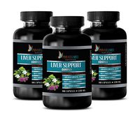Liver Kidney Supplement - Liver Support Complex 1200 MG - Extra Strength Formula - eleuthero Ginseng - 3 Bottles 300 Capsules