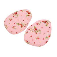 uxcell 1 Pair Pink Gel Floral Pattern High Heel Comfy Forefoot Pad Foot Metatarsal Support Cushion Insole for Women
