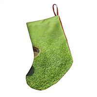 Golf Ball Fabulous Xmas Socks Hanging Decoration Candy Bag Party Holiday Christmas Santa Claus Home Decor Gift
