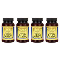 Swanson Maximum Strength Biocore Lipo 60 Veg Capsules Enzyme (4 Pack)