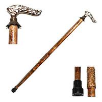 Nautical World Wood Arts Replica of Bat Masterson Brass Handle Walking Cane New Walking Stick, Affordable Gift Decorative Walking Cane Fashion Statement for Men/Women/Seniors/Grandparents! Item New Y