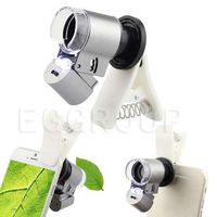 FidgetGear 65X 100X 200X Zoom Clip-on HD Microscope Phone Camera Lens with LED for Mobile 65X Microscope Camera Lens Google Pixel XL / 2XL