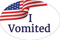 "I Vomited" Sticker (Pack of 20)