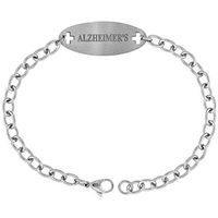 Surgical Stainless Steel Medical Alert Alzheimers Bracelet 9/16 Inch Wide, 24 Inch Long