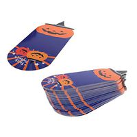 100pcs Halloween Cellophane Bags Treat Candy Bags Gift Cookie Candy Bags for Halloween Papty Favor - C