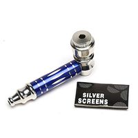 Exclusively Designed Small and Exquisite Pipe with Five Stainless Steel Screen Filters (Blue)