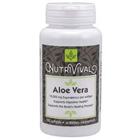 Nutrivival Aloe Vera 10,000mg Including Naturally Occurring Nutrients to Support Healing Processes* 100 Softgels