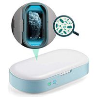 OJKYK UV Cell Phone Sanitizer Box, Ultraviolet Sanitizer Box with Dual LED Aromatherapy Function Disinfector Also for Toothbrush Salon Tools Jewelry Watches