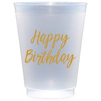 Happy Birthday Frost Flex Cups