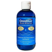 OmniBlue Ocean Minerals | 100% Certified, Pure and Naturally Harvested Ocean Electrolytes as Naturally Occurring Macro & Trace Minerals | No Additives or Alterations … (8 oz.)