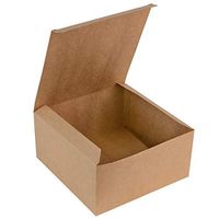 Brown Kraft Gift Box Great for All Occasions Boxes for Gifts, Cupcake Box, Cake Box, Craft Box (8"x8"x4", 10 Pack)