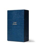 Hard Box Full Pack Cigarette Case/King Size 84mm/Hand Made in Korea/Leather Paper Case and Pattern Printed Case (Imperial Blue)