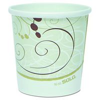 Solo H4165-J8000 16 oz Symphony Flexstyle DSP Paper Food Container (Case of 500)