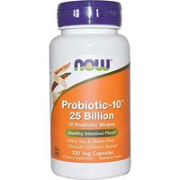 Now Probiotic-10 25 Billion,100 Veg Capsules