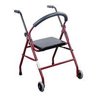 JJZXPJ Rollator Walker with Seat，Walkers for Seniors Folding Height Adjustable Drive Walker Rolling Walkers Adult Walker Fit for The Elderly，Disabled