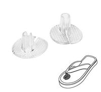 Silicone Men Women Flip-Flop Gel Cushion Pads Toe Separator Protector Non-Slip for Sandal Thong Flip Flops (Style A, 5 Pairs)