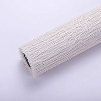 Floral Wrapping Paper Roll Korean Vintage Style Flower Bouquet Solid Color Waterproof Gift Packaging Paper 20.9 Inch x 5Y(White)