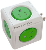 PowerCube Original, 5 Outlet Wall Adapter Power Strip with 5 outlets and Resettable Fuse - PC-4100-USORPC By Allocacoc