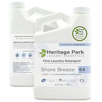 Heritage Park Laundry Wash for Delicate Fine Fabrics - Shore Breeze Scent (64 Oz. Bottle) - Concentrated for High Efficiency (HE) Machines