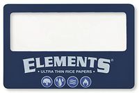 Elements Ultra Thin Rice Rolling Papers - Magnifying Card - Wallet Sized (Elements)