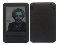 iShoppingdeals - for Amazon Kindle Wireless Reading Device 3G WiFi BlackSilicone Skin Cover Case + Screen Protector Guard