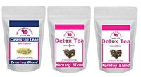 LEANFIT Herbal Tea for Woman 28 Days teatox Morning Blend 28 teatox,Green Tea Leaves,28 Day Supply Morning,Evening Blend,Reduce Bloating,Boost Metabolism