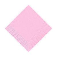 200 Pink (4 Pks of 50) 2 Ply 10 X 10" Plain Solid Color Beverage Cocktail Napkins