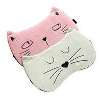 [2 PACK] Merlinae Cat&Dog Cute Sleep Eye Mask for Sleeping,Super Soft and Light for Insomnia Puffy Eyes, Shift Work Blindfold Eyeshade for Kids Girls Men Women