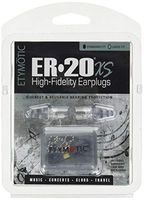 Etymotic Research ER20XS High-Fidelity Earplugs (Concerts, Musicians, Airplanes, Motorcycles, Sensitivity and Universal Hearing Protection) - Standard, Clear Stem