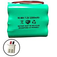 2GIG-BATT1 228844 6MR2000AAY4Z 7.2v 2200mAh Ni-MH Battery Pack for Alarm System 6MR1600AAY4Z Corun GoControl