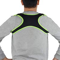 Upper Back Brace for Neck, Shoulder and Back Pain Relief- Men's and Women's Posture Corrector- Align Spine and Correct Hunchback- Free Size Shoulder and Clavicle Brace (Green)
