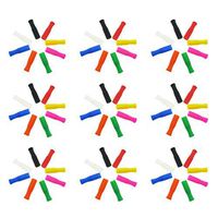 UPKOCH 35pcs Silicone Straw Tips Multicolored Food Grade Straws Tips Reusable Eco-friendly Anti-scalding Straws Cover for Straws Nozzles (Random Color)