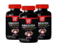 Immune Support Complex - Mangosteen Fruit Extract with ACAI Fruit, Pomegranate, RESVERATROL, NONI Fruit, Goji Berry - Acai Fruit Extract - 3 Bottles 180 Capsules